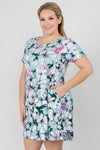 Plus Size Paint Me Floral Blossom Dress with Pockets