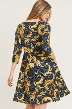 Lavish Filigree A-Line Dress