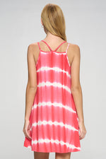 Waves of Tie-Dye Summer Swing Dress