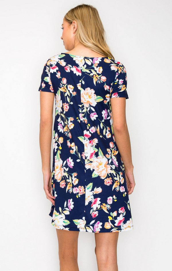 Printed Floral Flowy Dress