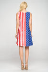 Rustic American Flag USA Tank Dress