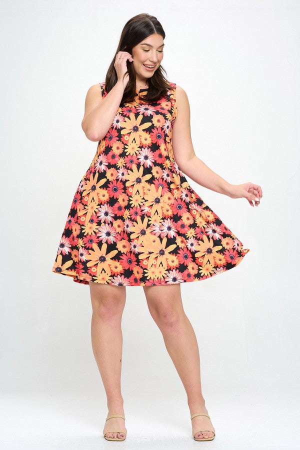 Plus Size Beauty in Bloom A-Line Dress – ICONOFLASH