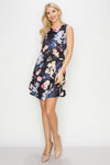 Blooming Garden Printed A-line Dress