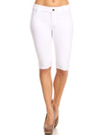 white women's bermuda shorts 