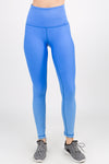 blue ombre moto seamless active leggings