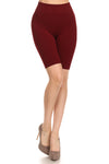 burgundy compression nylon shorts 