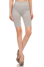 grey slip shorts for layering 