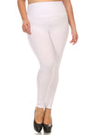 white plus one size leggings XL 3X 4X
