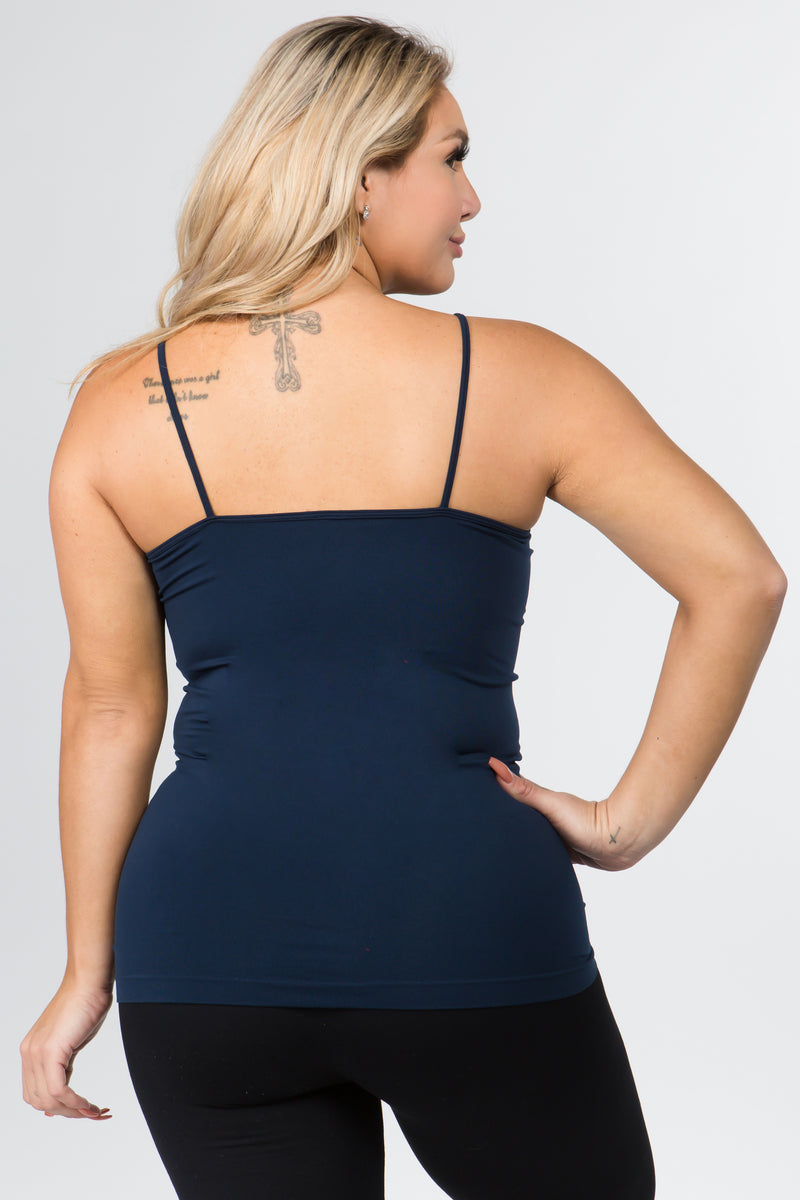 Plus Size Strappy and Sleek Seamless Tank Top