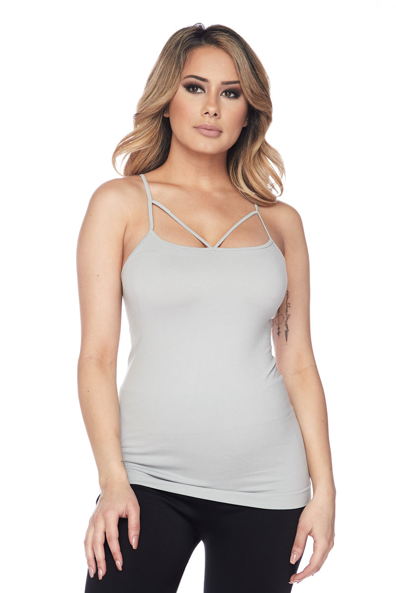 Strappy and Sleek Seamless Tank Top