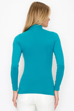 Women’s Bare Essential Seamless Mock Neck Long Sleeve Top