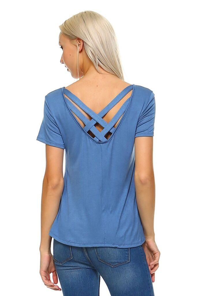 Cross It Out Short Sleeve Top ICONOFLASH