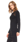 Show Some Mesh Sweetheart Neckline Knit Top ICONOFLASH