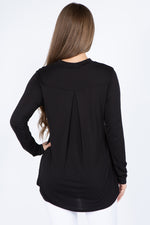 black long sleeve blouse