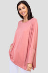 light pink dolman oversize top
