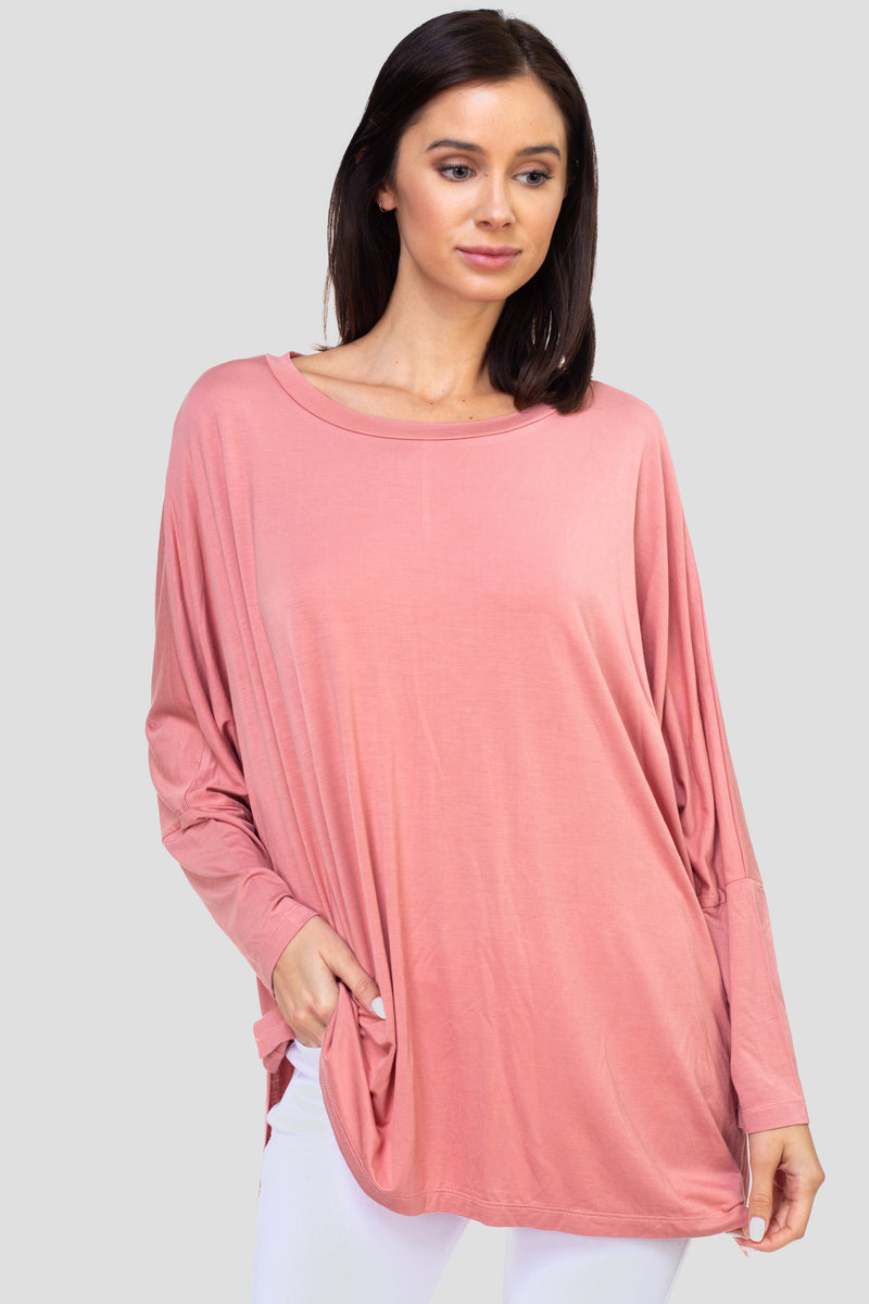 long sleeve pink shirt