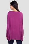 purple long sleeve shirt
