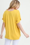 yellow oversized shirt