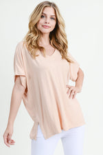 nude short sleeve oversized tshirt