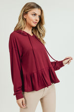 red pullover top for women