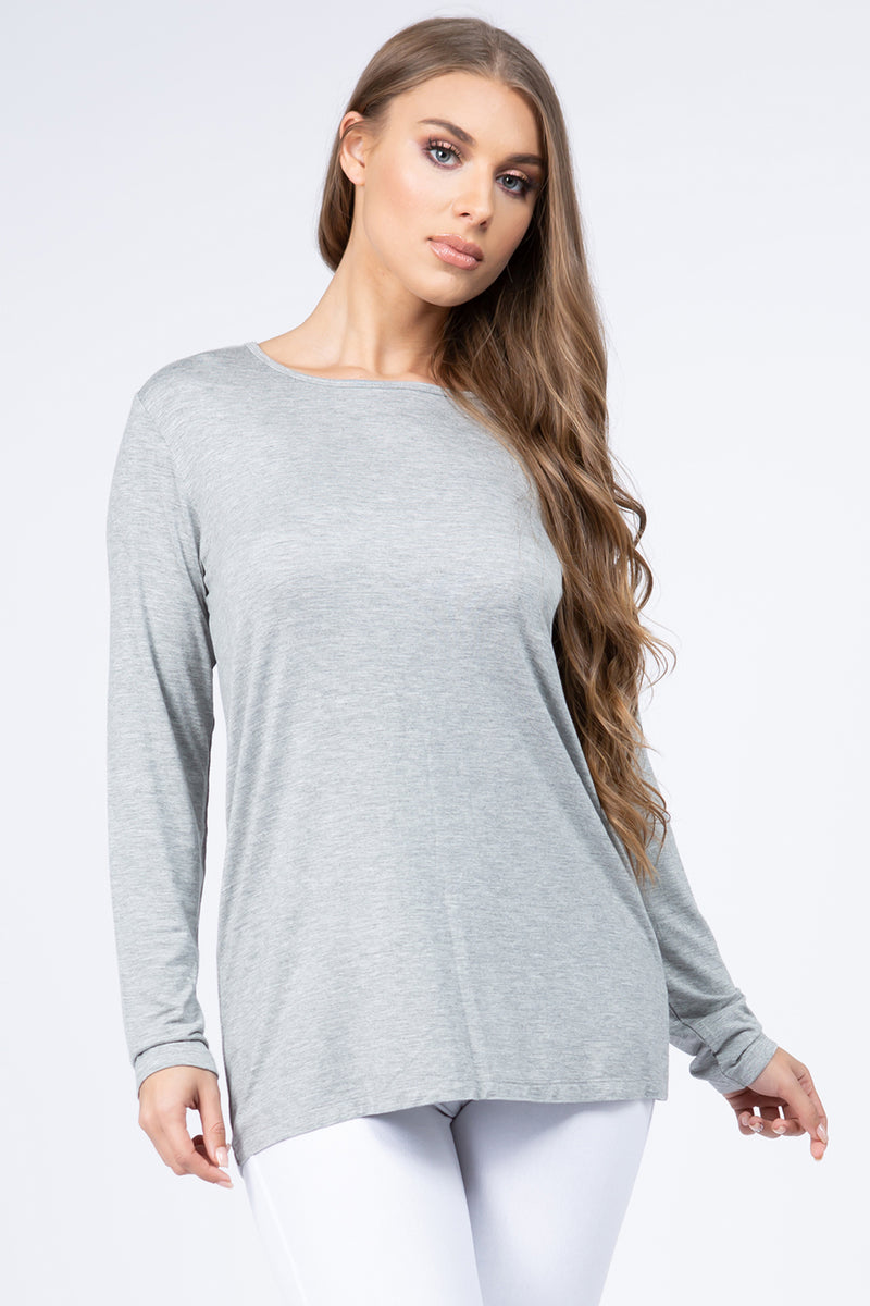 Turnin' Heads Long Sleeve Open Back Top