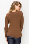 Sleek and Fitted Cutout Long Sleeve Top