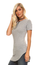 Forever Busy Round Hem Tunic Top ICONOFLASH