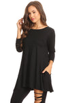 Most Girls 3/4 Sleeve Tunic Top