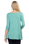 Most Girls 3/4 Sleeve Tunic Top