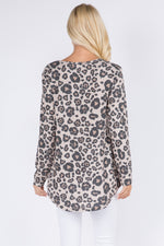 Fierce Leopard Print Tunic Top