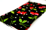 Pre-Order - Cherries Design Cotton Mask with Nose Wire Filter Pocket
