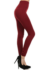red seamless compression leggings