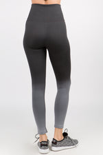 grey ombre seamless gym tights